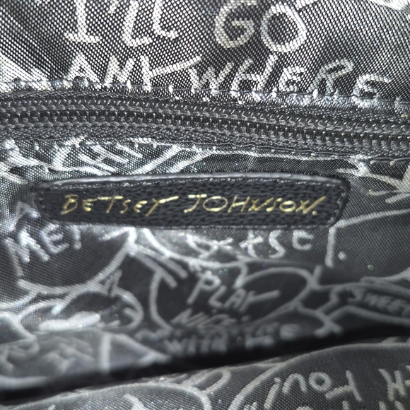 Betsy Johnson Floral Bow Accent Women's Bag - Picture 5 of 9